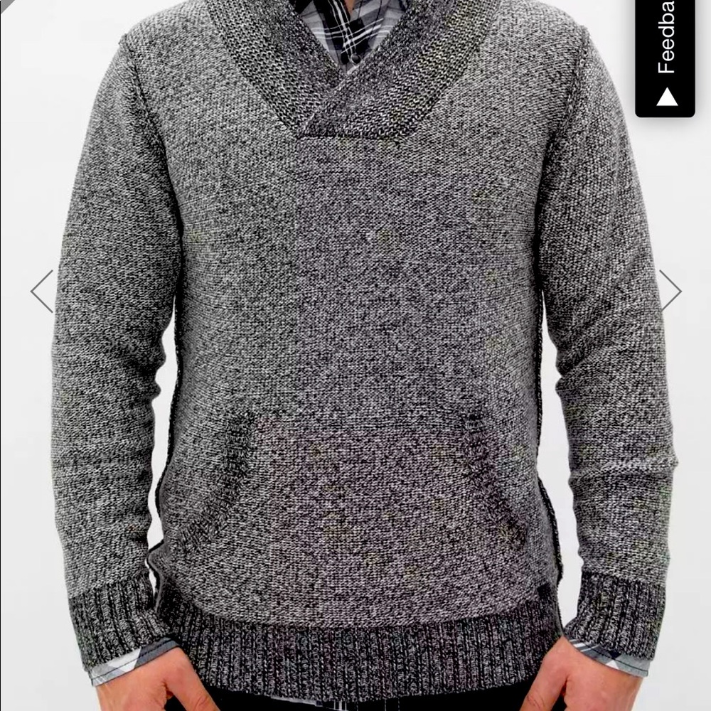 NWT Buckle Black V Neck Sweater XL